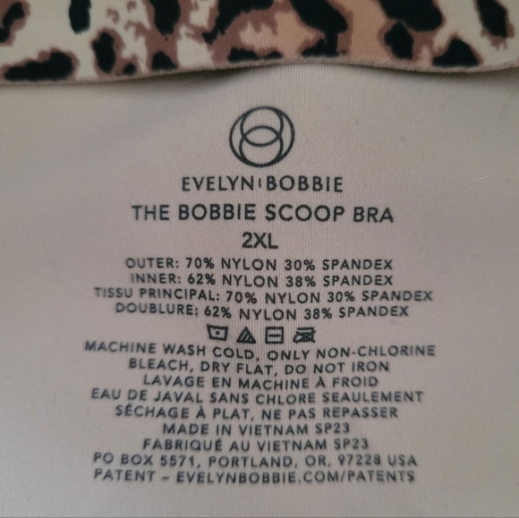 EVELYN & BOBBIE Scoop Bra in Leopard XXL - Picture 2 of 6